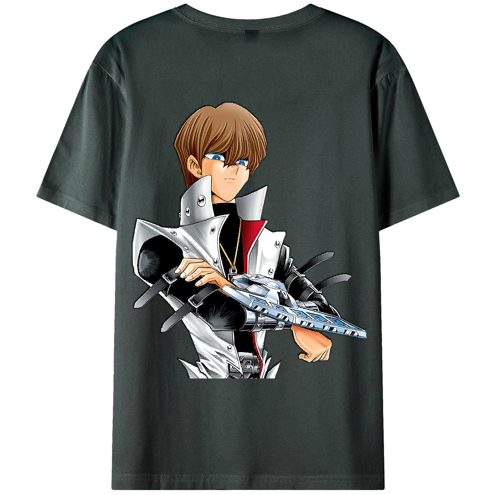 （画像用） 遊☆戯☆王 Yu-Gi-Oh! 綿100％ メンズ半袖Tシャツ（バックプリント） 通気性